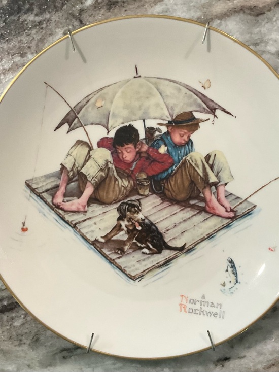Gorham Other - Gorham White China Decorative Plate with Gold Lettering